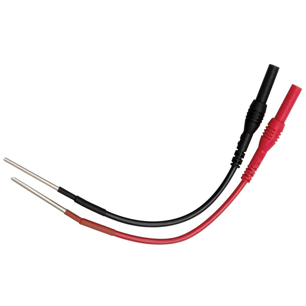 S&G Tool Aid 23535 Curved Back Probe Set, Red and Black, 4mm Plug, for Round Electrical Connectors