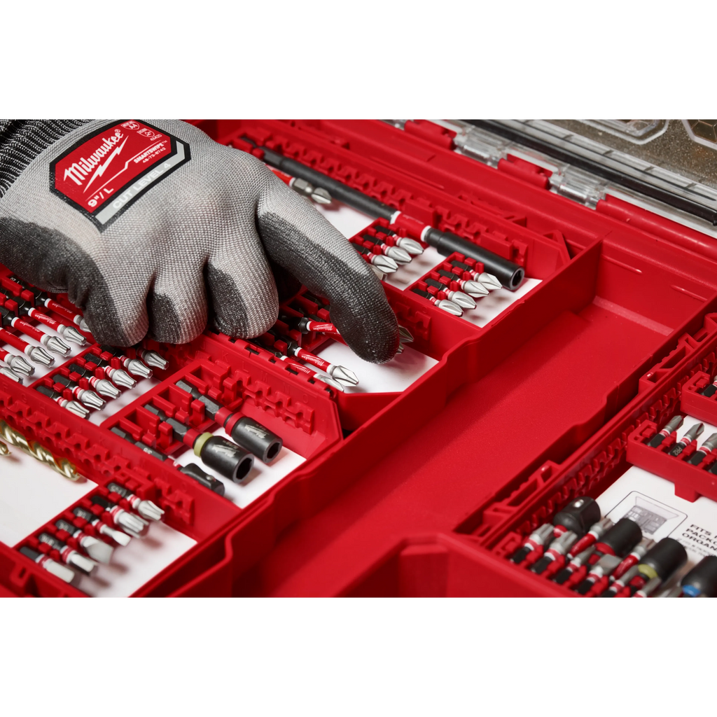 Milwaukee 100-Pc. SHOCKWAVE Impact Driver Bit Set with PACKOUT Organizer, Model# 48-32-4082