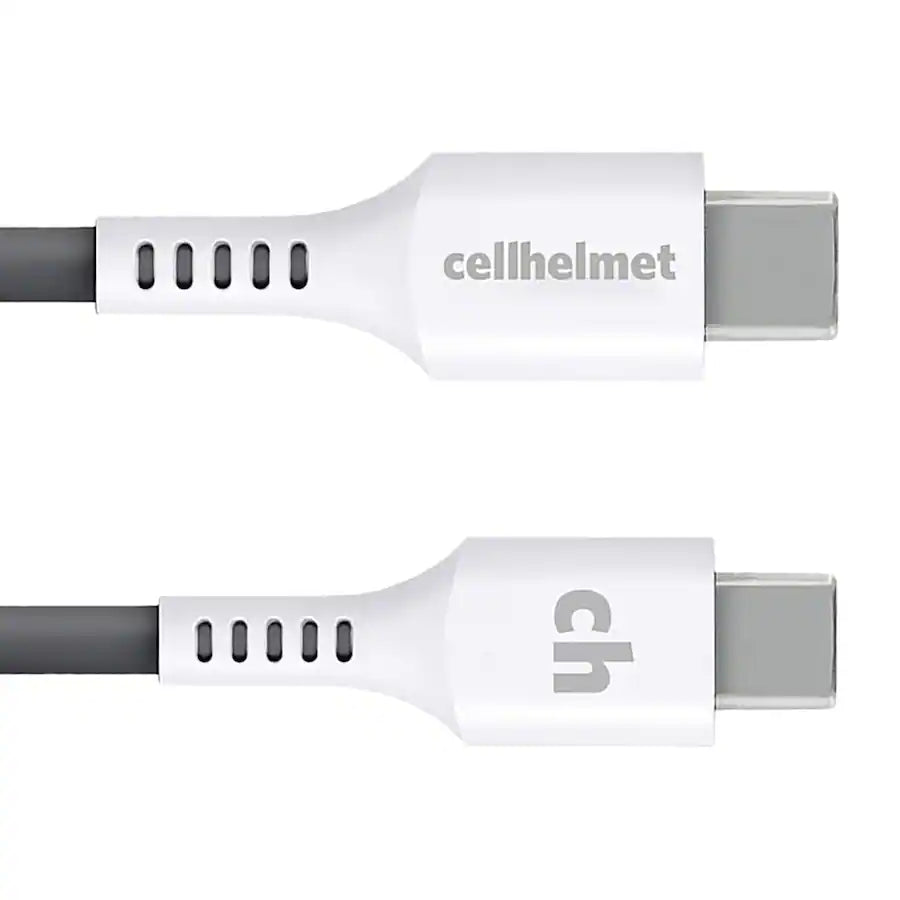 Cellhelmet - 30-Watt PD Car Charger with 3-Ft USB-C to USB-C Cable - White