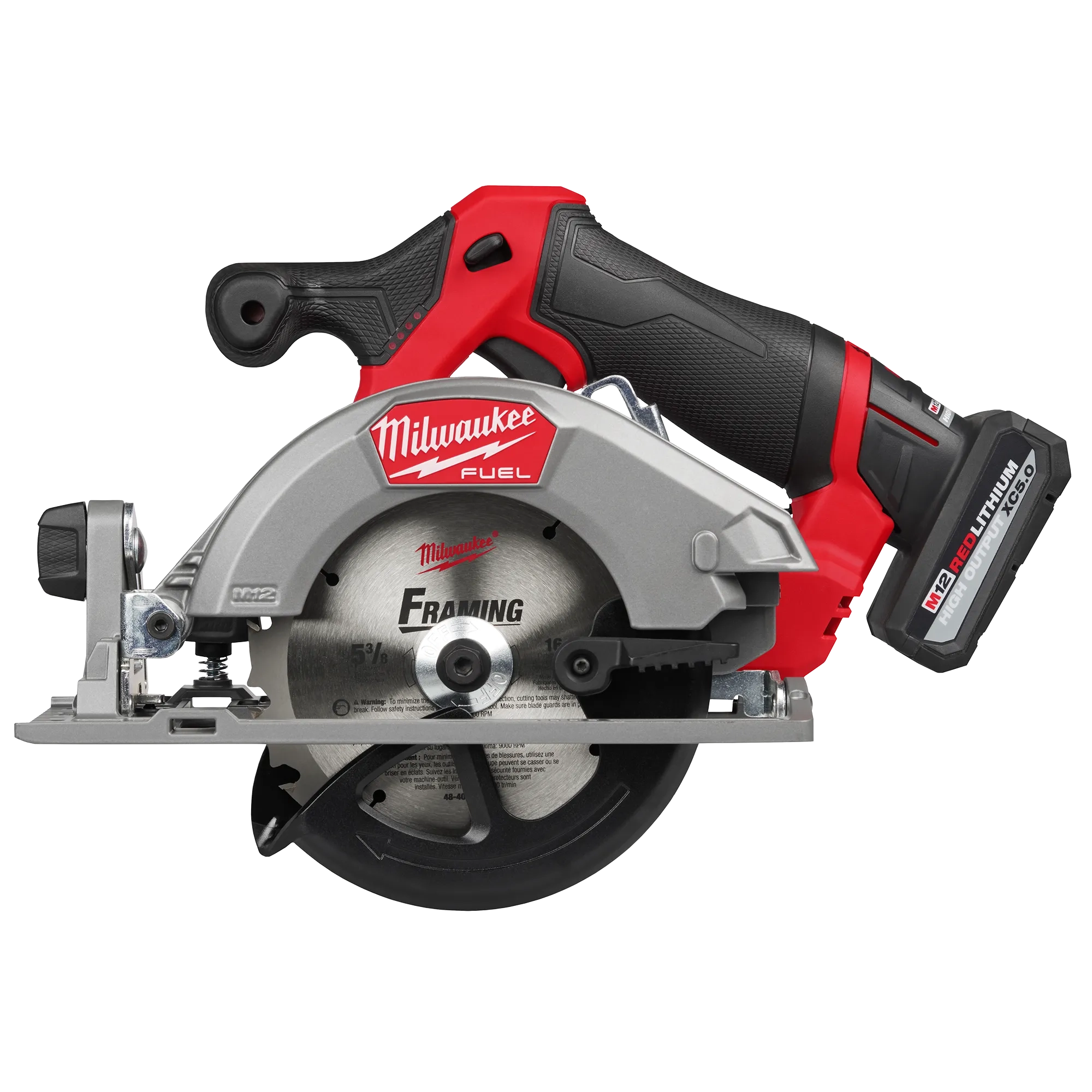 Milwaukee M12 Circular Saw Kit with High Output 5.0 Battery