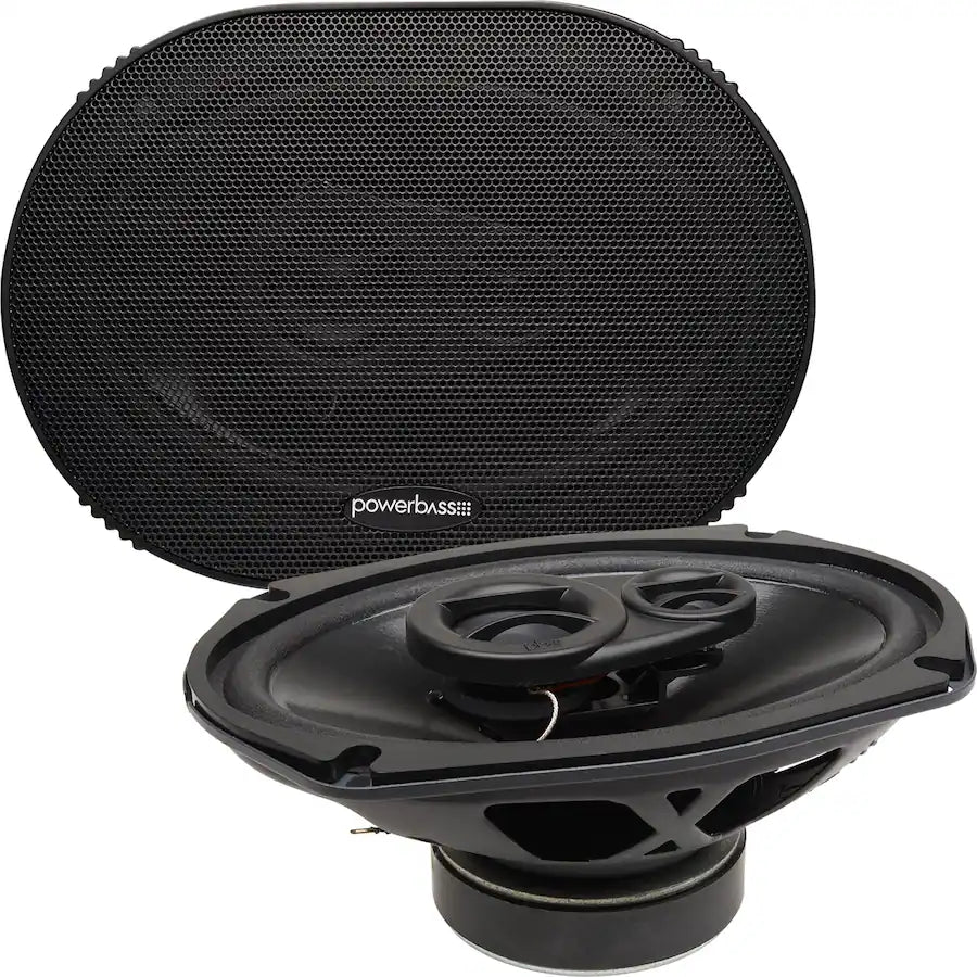 PowerBass S-6903 6x9" 3-Way Coaxial Car Speakers 70W RMS 210W Peak – Pair