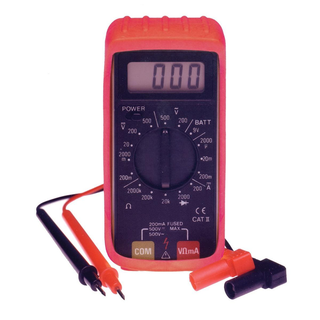 Electronic Specialties 501 Digital Mini Multimeter with Holster, 16 Ranges, Fuse Protected, Pocket Size