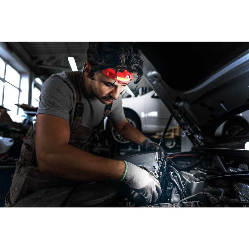 E-Z RED NP45HL 450-Lumen 2-in-1 Folding Rechargeable Headlamp