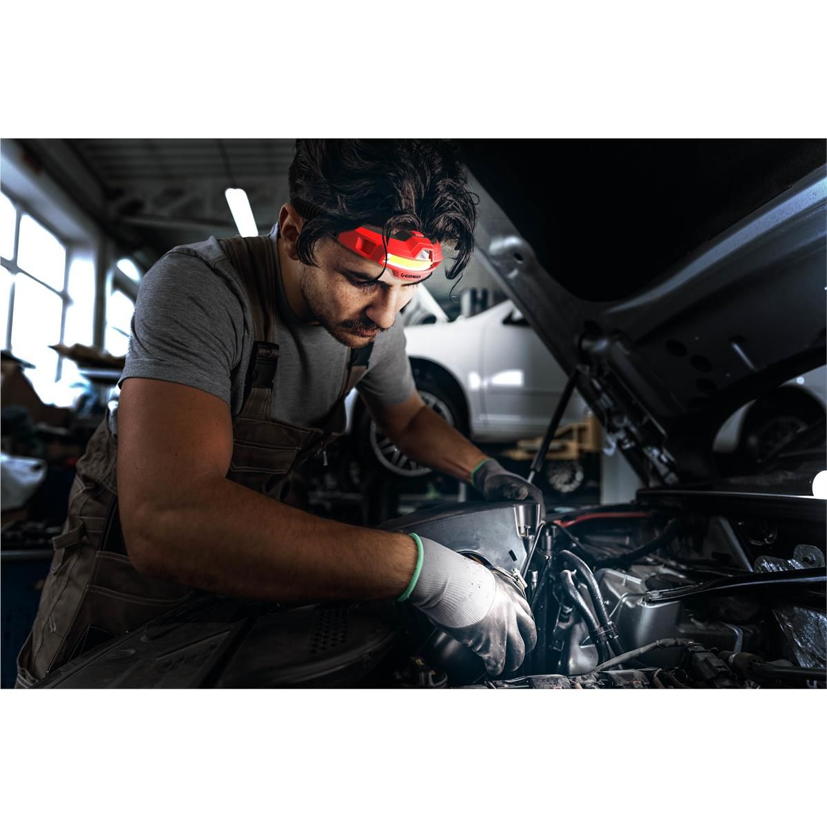 E-Z RED NP45HL 450-Lumen 2-in-1 Folding Rechargeable Headlamp