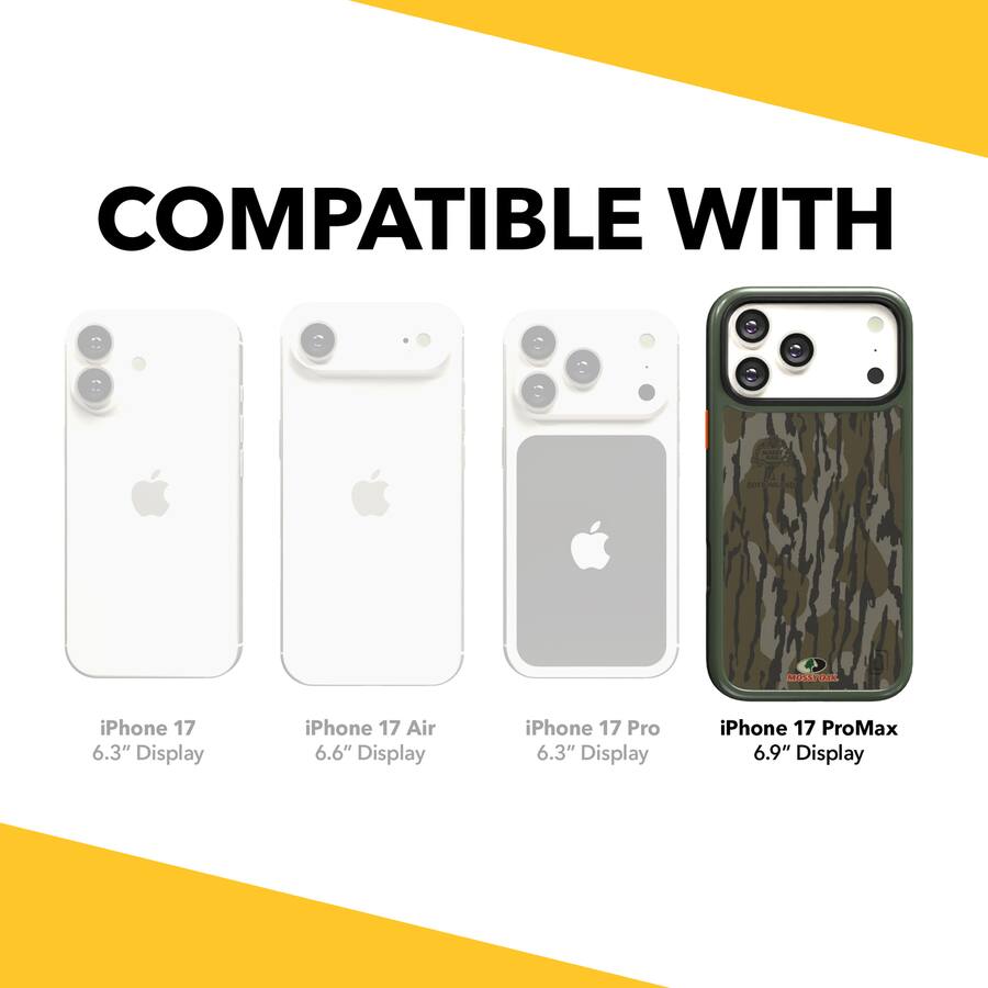 Cellhelmet - Fortitude Series MagSafe Compatible Case for iPhone 17 Pro Max - Mossy Oak® Bottomland