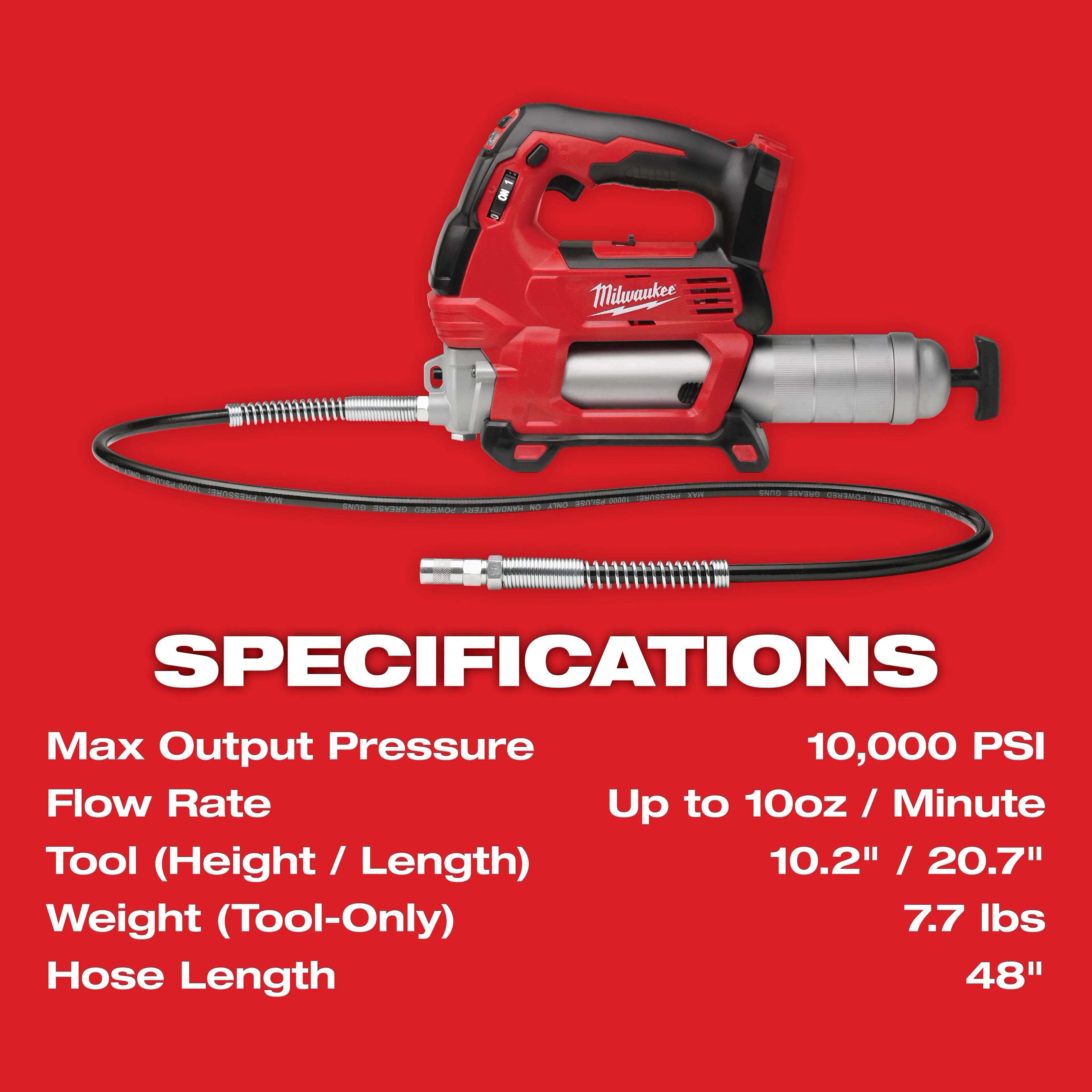 Milwaukee M18™ Cordless 2-Speed Grease Gun