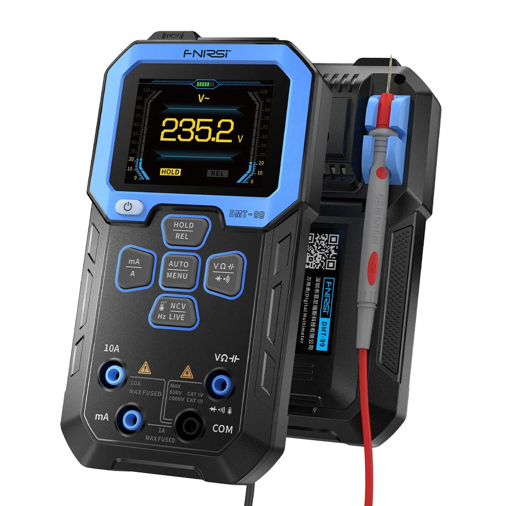 Rechargeable True RMS Multimeter Oscilloscope Graphing Automotive Meter