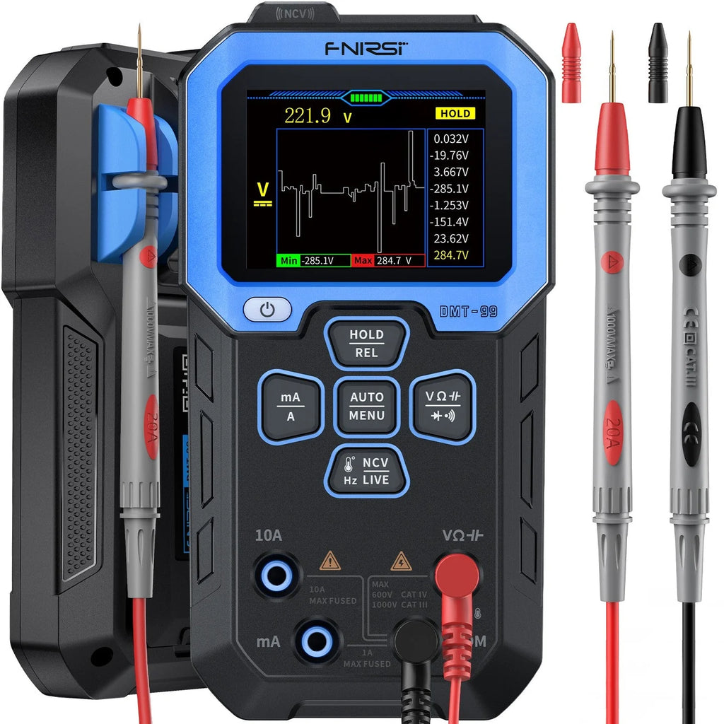 Rechargeable True RMS Multimeter Oscilloscope Graphing Automotive Meter