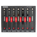 SUNEX SXLPSD7 7-Piece Low-Profile Diamond-Coated Screwdriver Set