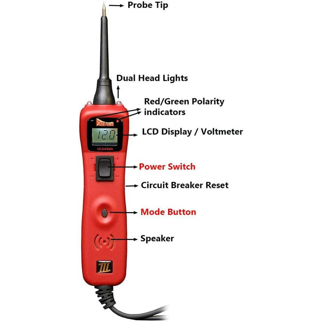 Power Probe III PPR319FTC-RED Automotive Circuit Tester Kit – Red