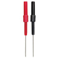 S&G Tool Aid 23540 Flexible Back Probes, Red and Black, Silicone Bendable, 4mm Plug, Up to 30 Volts
