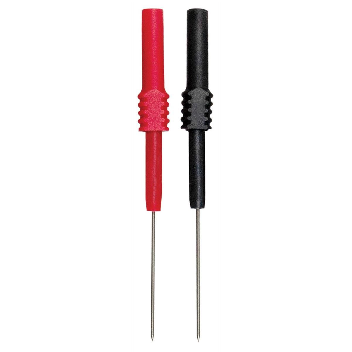 S&G Tool Aid 23540 Flexible Back Probes, Red and Black, Silicone Bendable, 4mm Plug, Up to 30 Volts