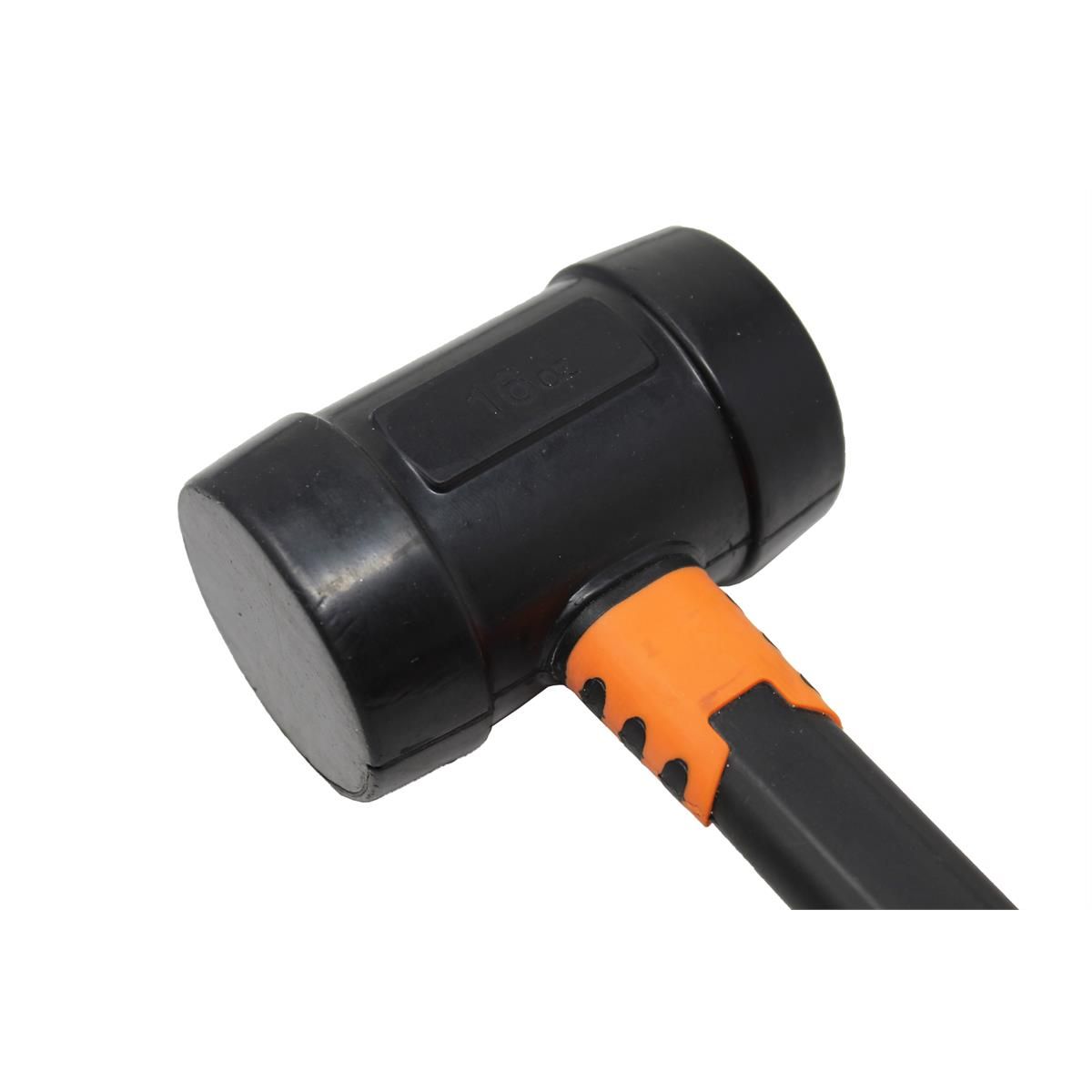 K Tool International XD 16 oz. Rubber Mallet with Fiberglass Handle