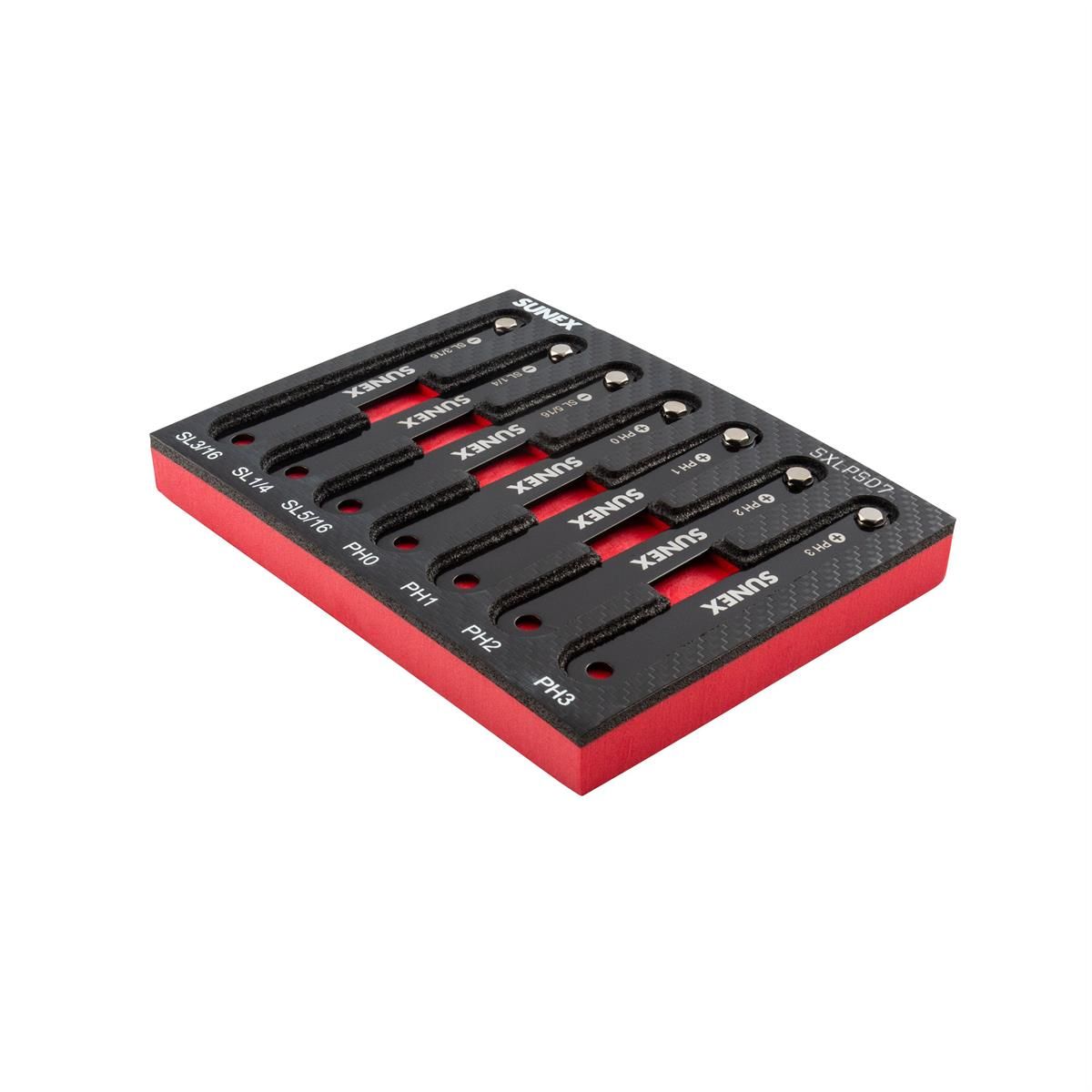 SUNEX SXLPSD7 7-Piece Low-Profile Diamond-Coated Screwdriver Set