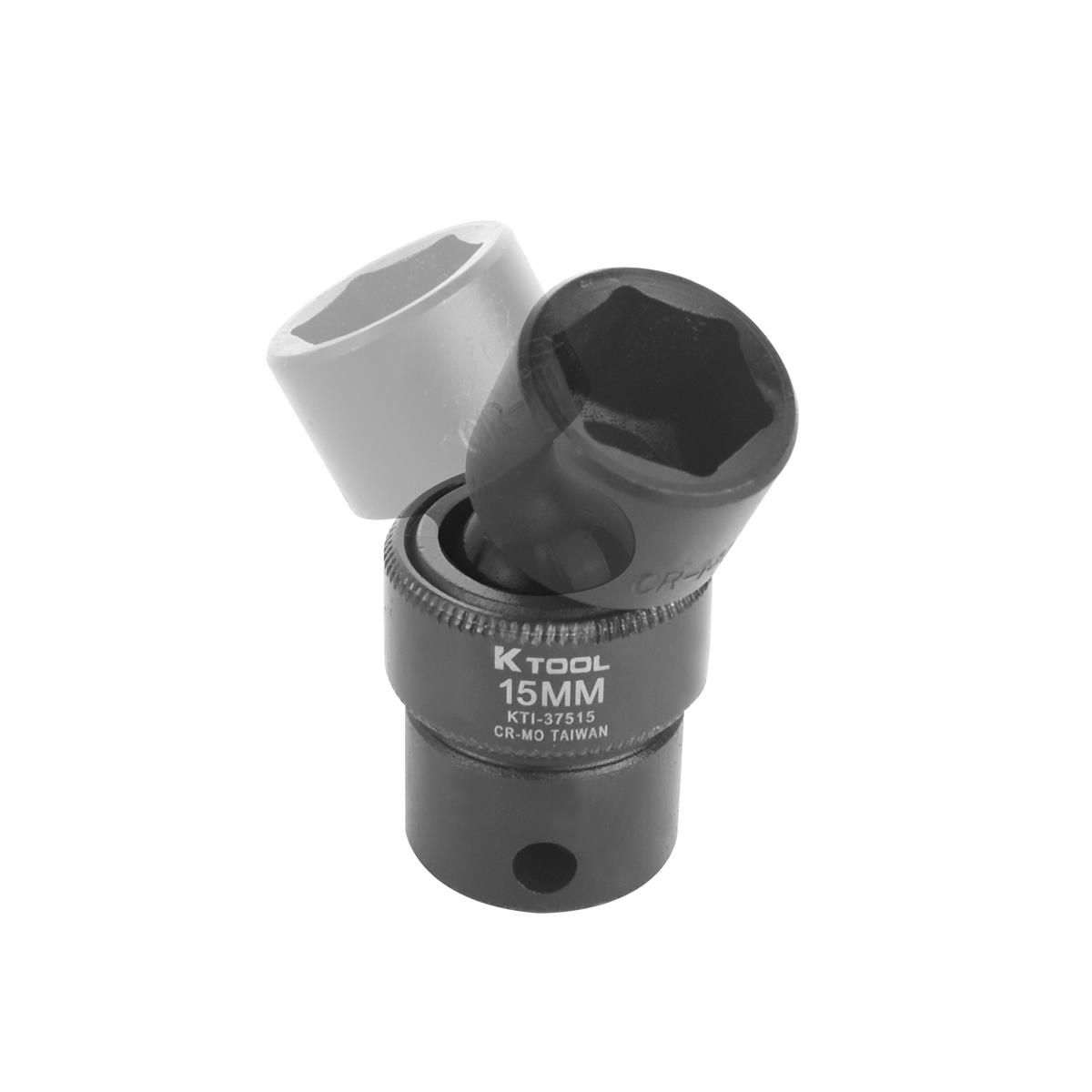 K Tool International 6-Piece 3/8" Drive Metric Flex Impact Socket Set – KTI37500