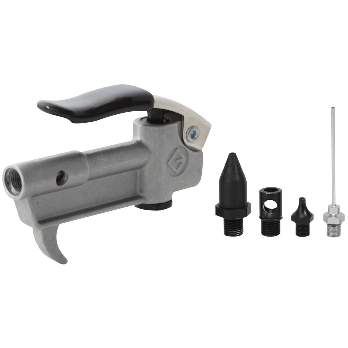 K Tool International KTI71015 5-Piece Air Blow Gun Kit with 4 Interchangeable Tips