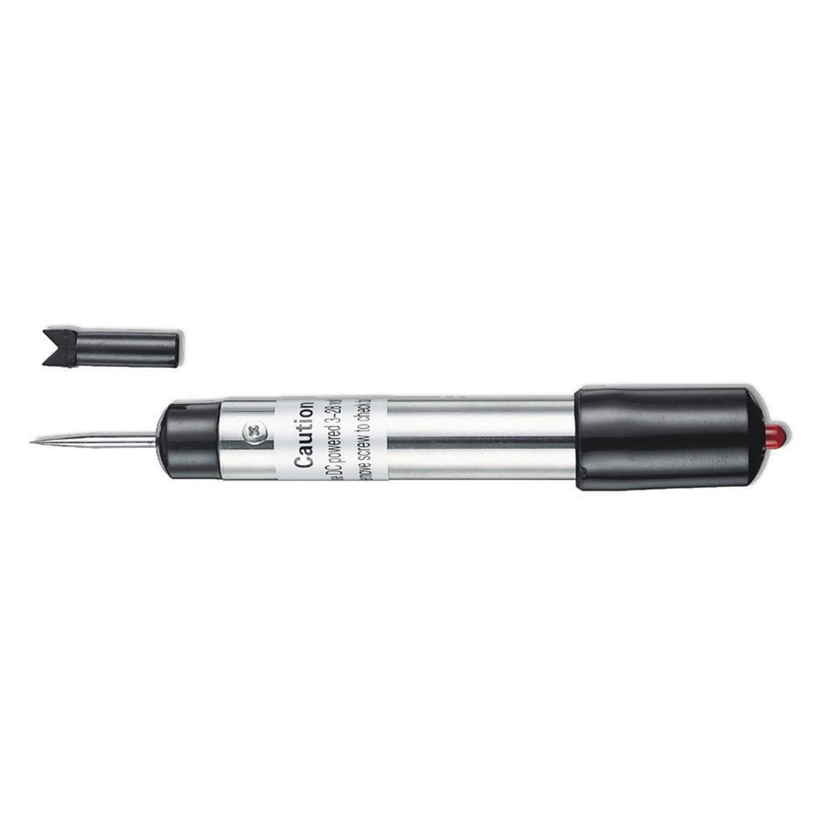 Astro Pneumatic 7760 Cordless Circuit Tester, 3-28V DC, V-Tip Probe, No Ground Lead Needed, Safe for ECMs