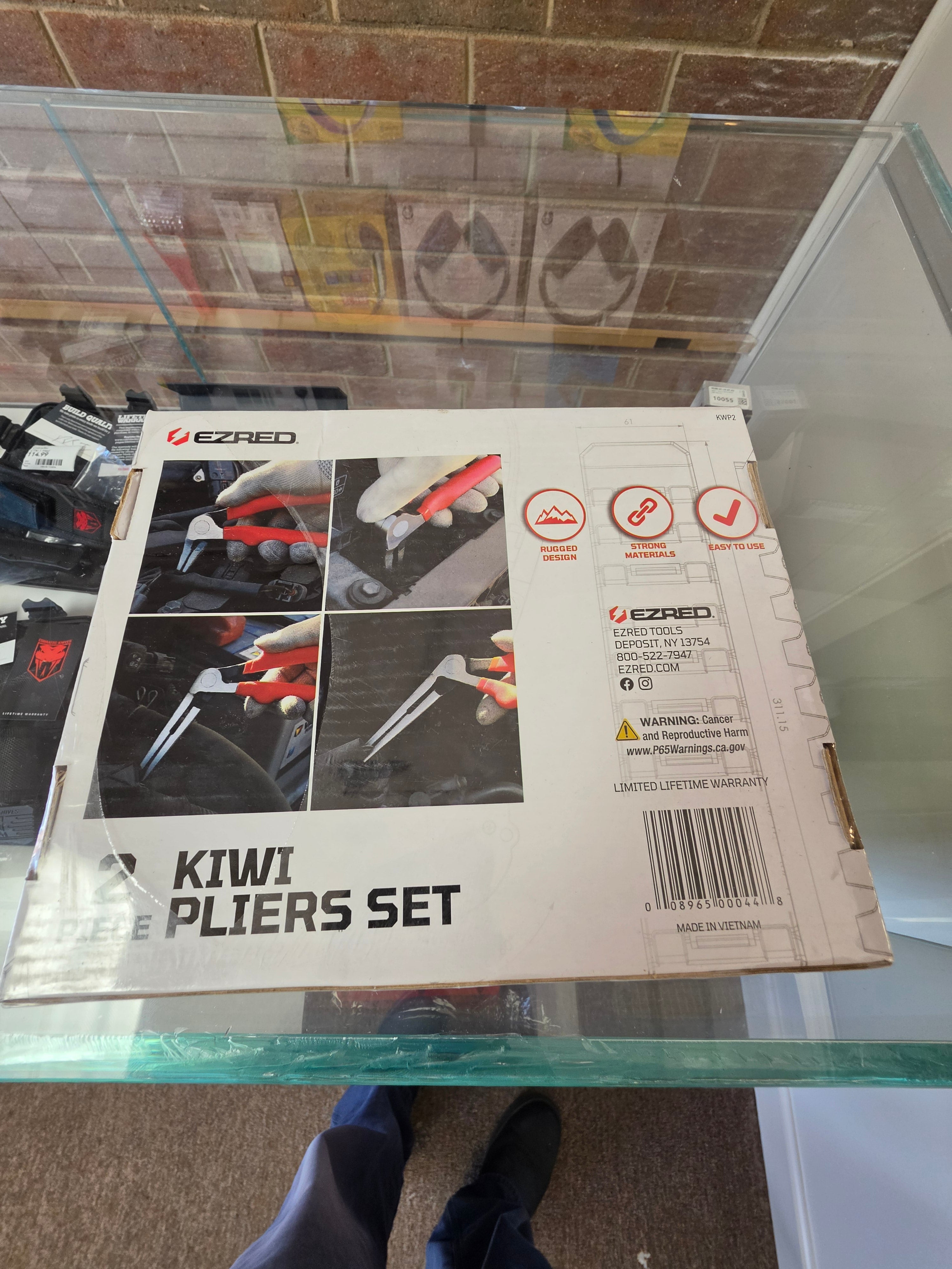 EZRED 2-Piece Kiwi Angled Needle Nose Pliers Set – KWP2