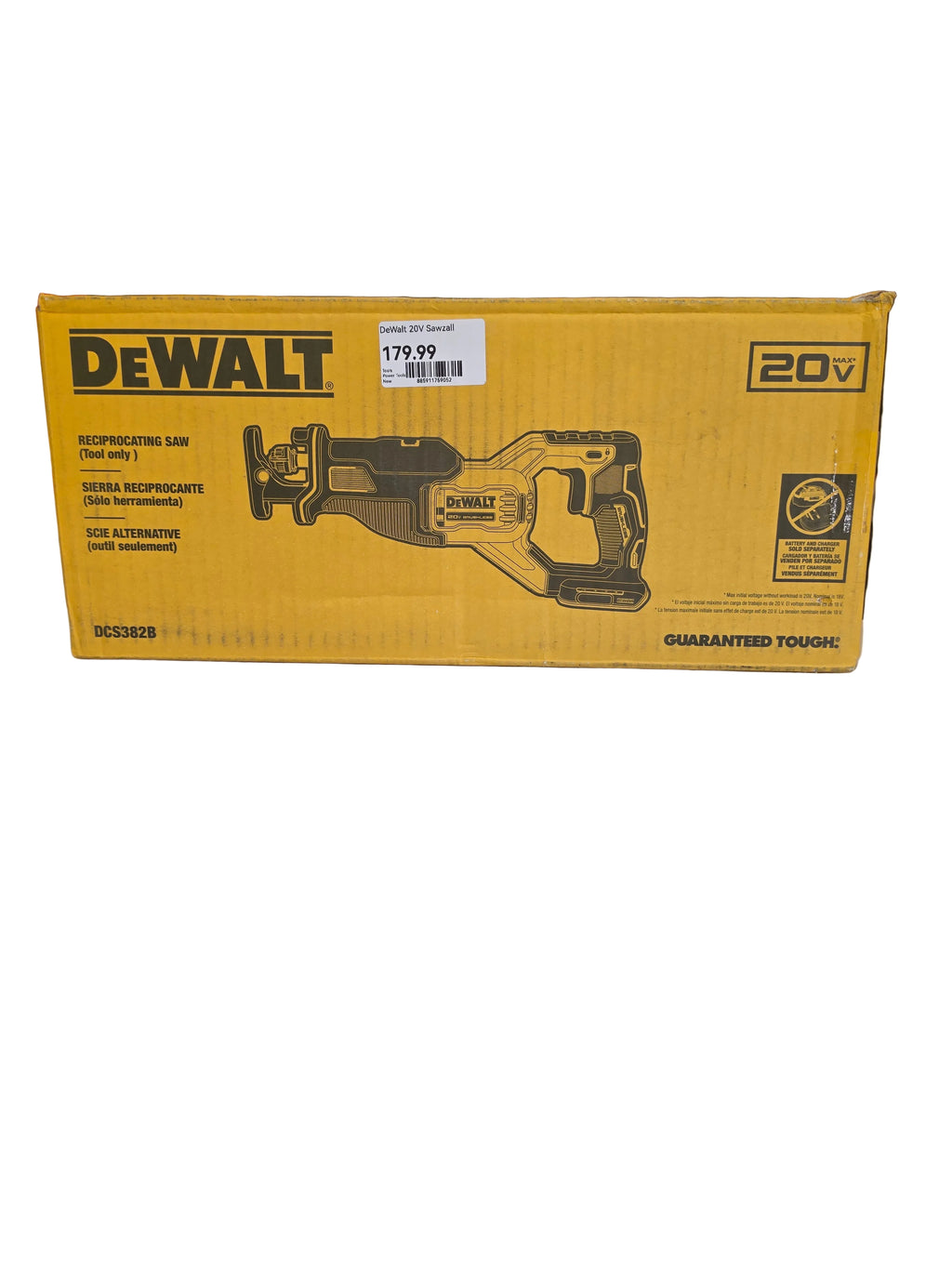 DEWALT DCS382B 20V MAX Brushless Cordless Reciprocating Saw – Tool Only