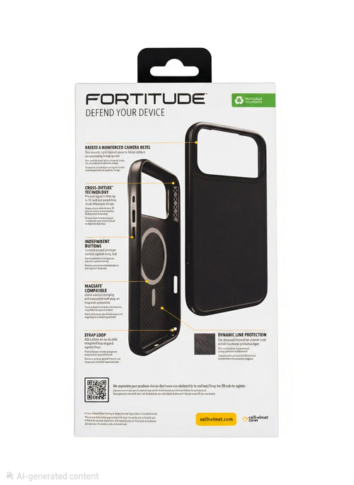 cellhelmet Fortitude MagSafe Case for iPhone 17 Pro Max - Mossy Oak Bottomland