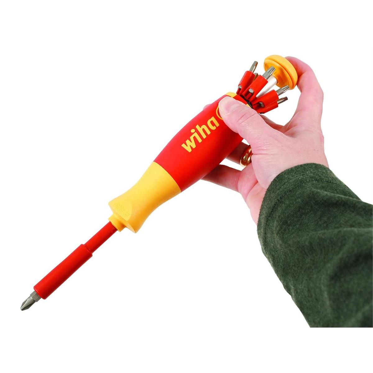 Wiha 38051 14-Piece 1000V Insulated Pop-Up Multi-Bit Screwdriver Set