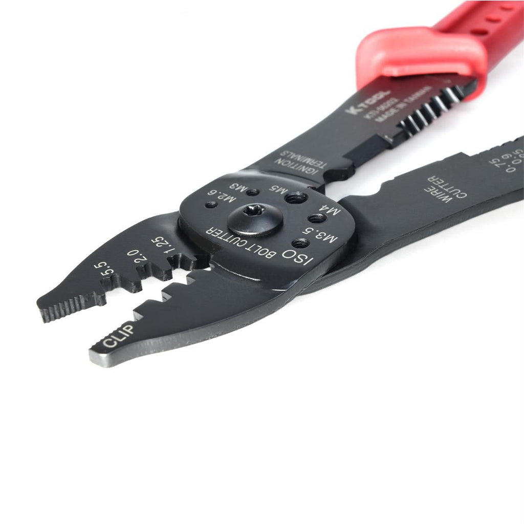 K Tool International 56202 8.5-Inch Multi-Purpose Crimper & Wire Stripper