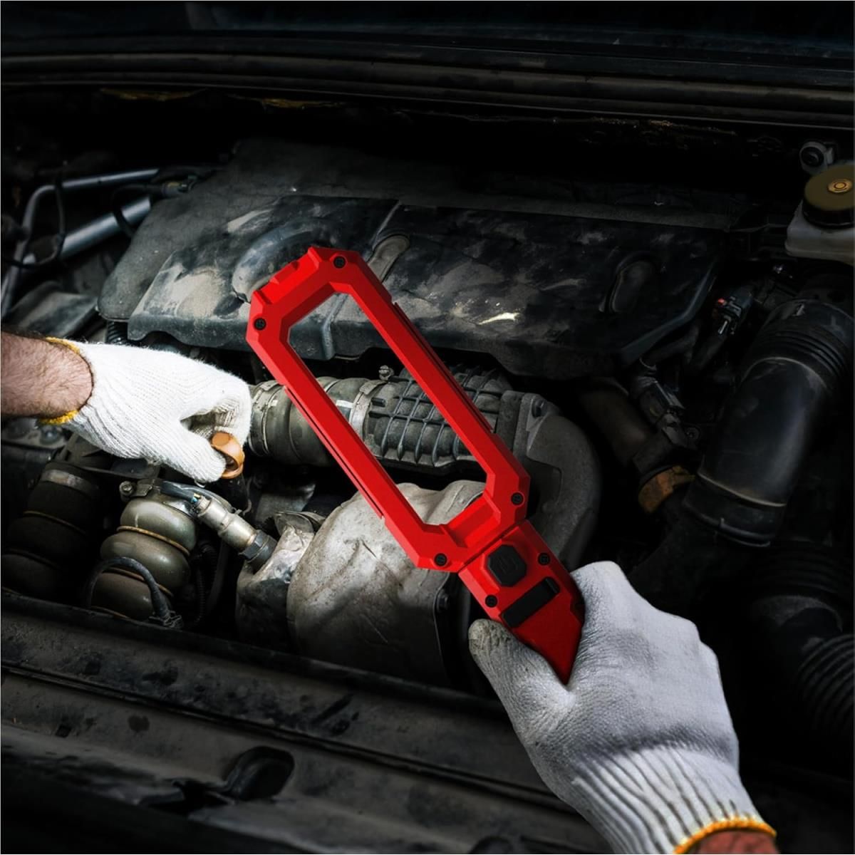 E-Z RED NP85VT 850-Lumen View-Through Rechargeable Magnetic Work Light